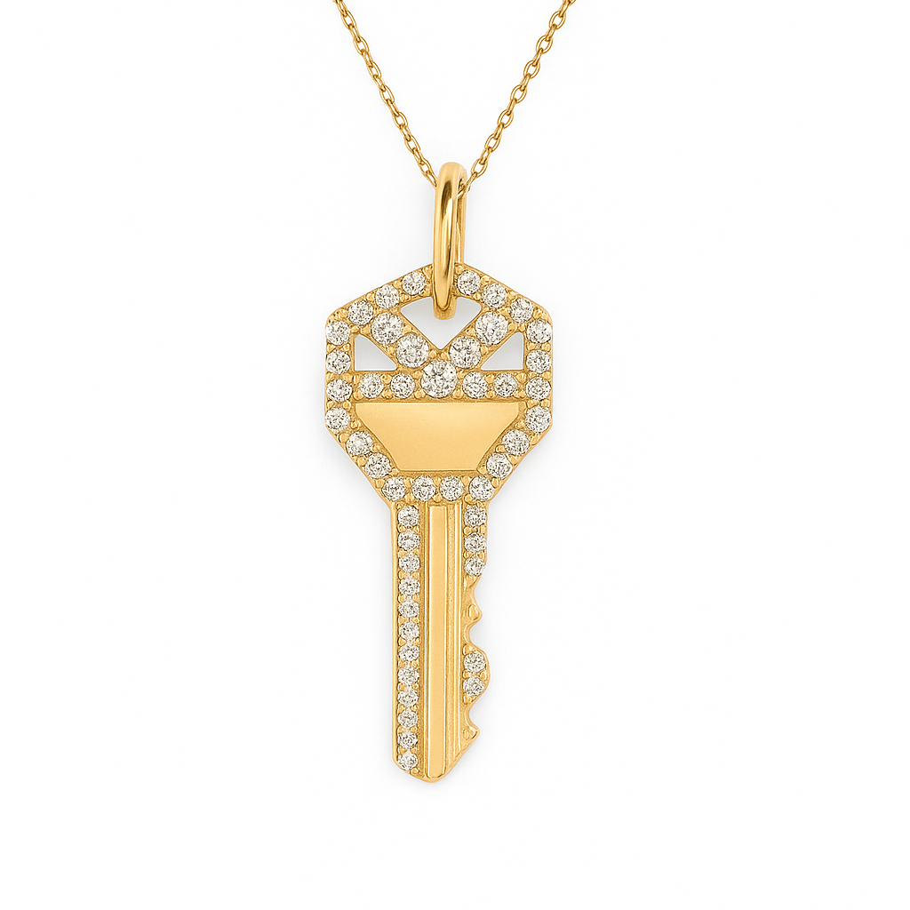 Collar de llave glam