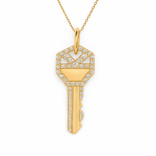 Collar de llave glam