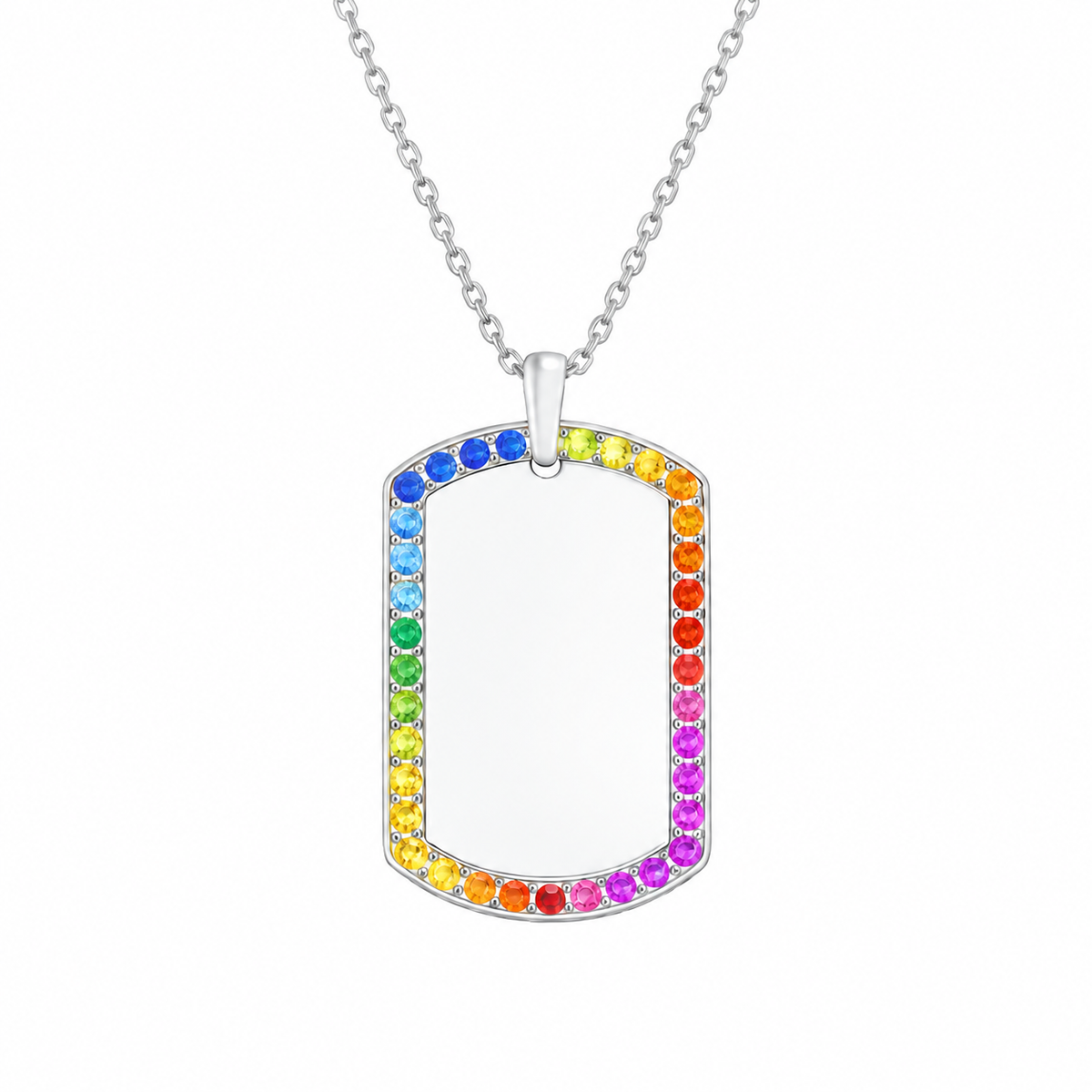 Placa rectangular multicolor para personalizar con láser