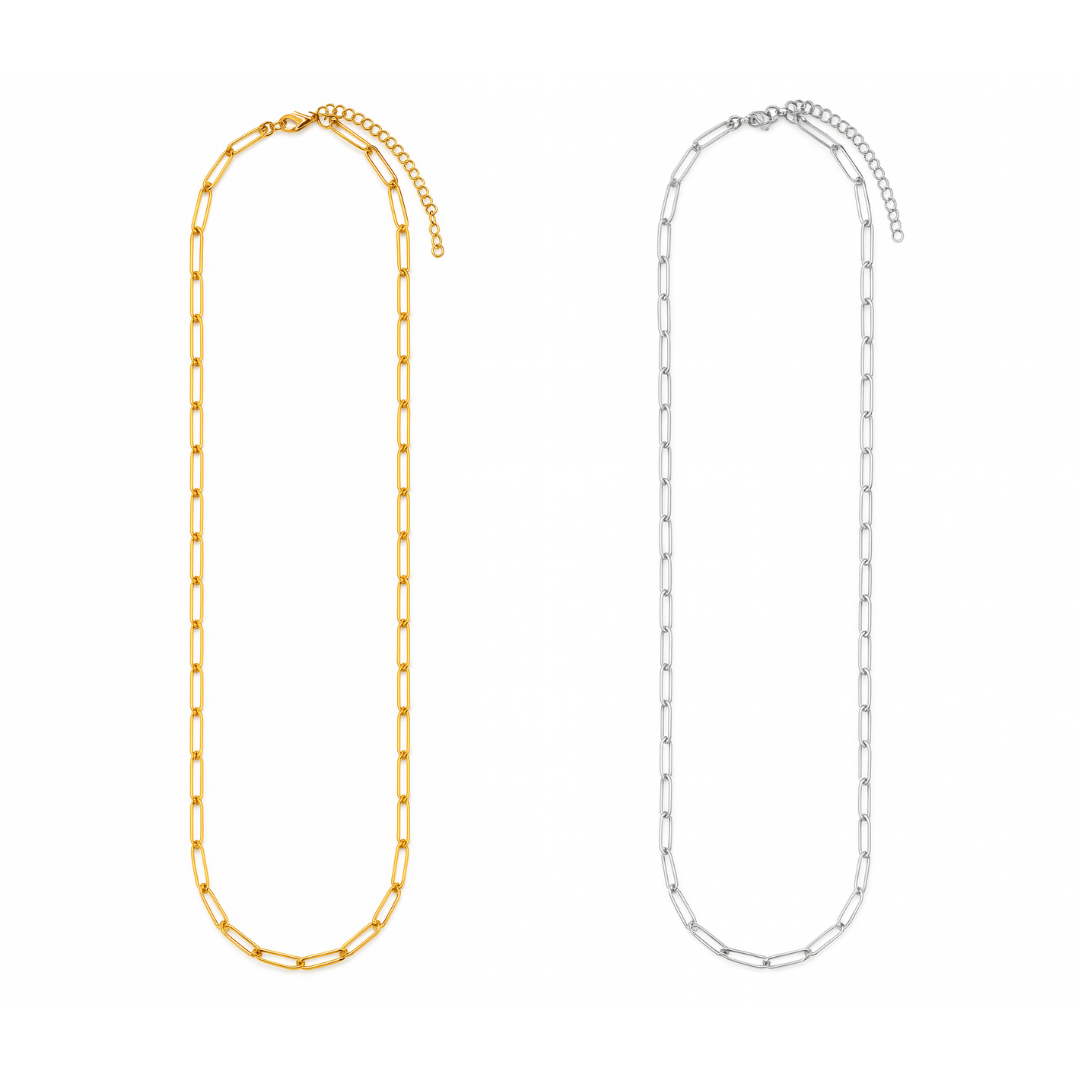 Cadena Paperclip 80 cm