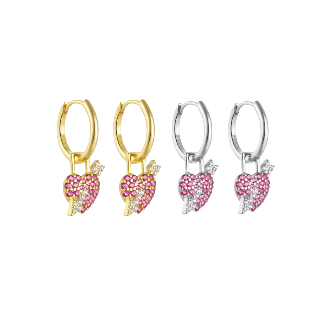Zarcillos Love heart