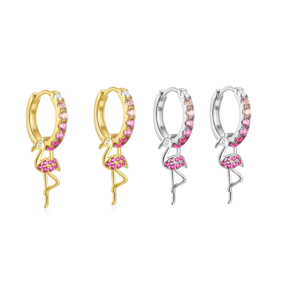 Zarcillos de flamingo