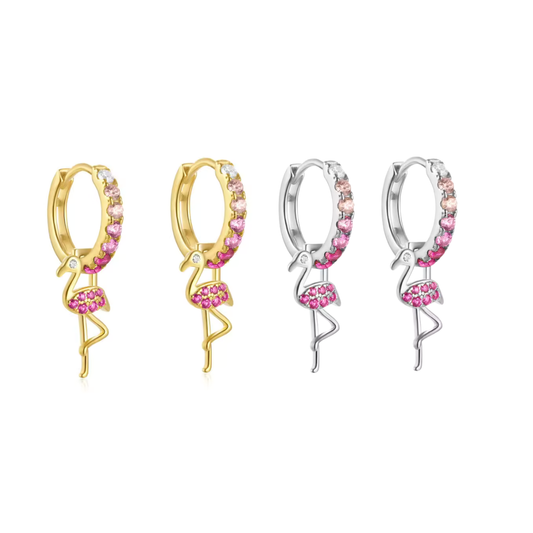 Zarcillos de flamingo