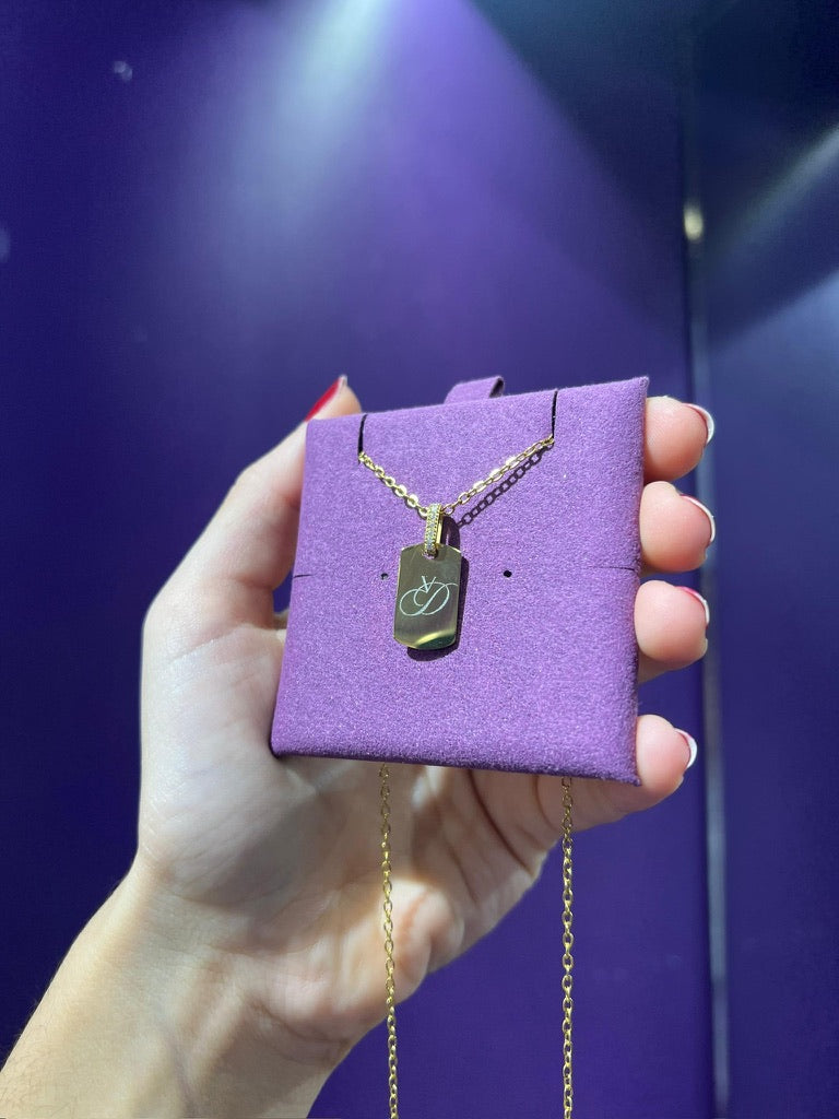 Placa para personalizar con láser - mini!