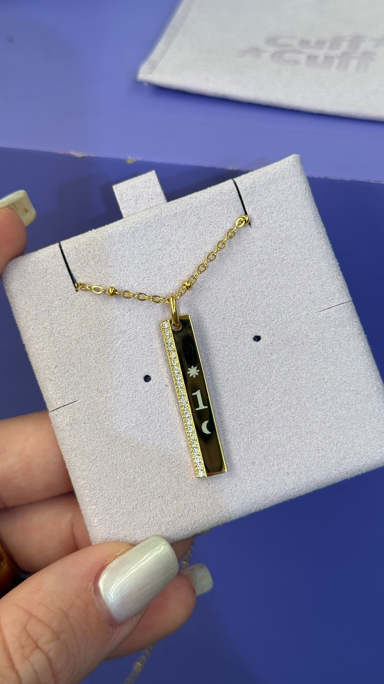 Placa rectangular vertical para personalizar con láser