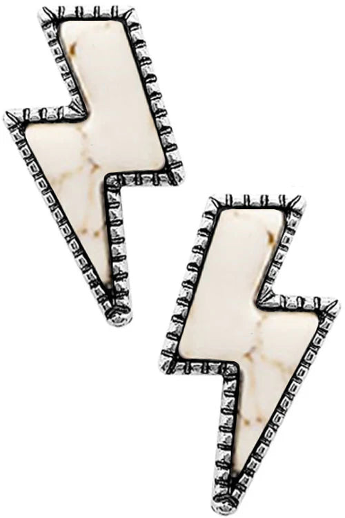 Zarcillos rayo - par