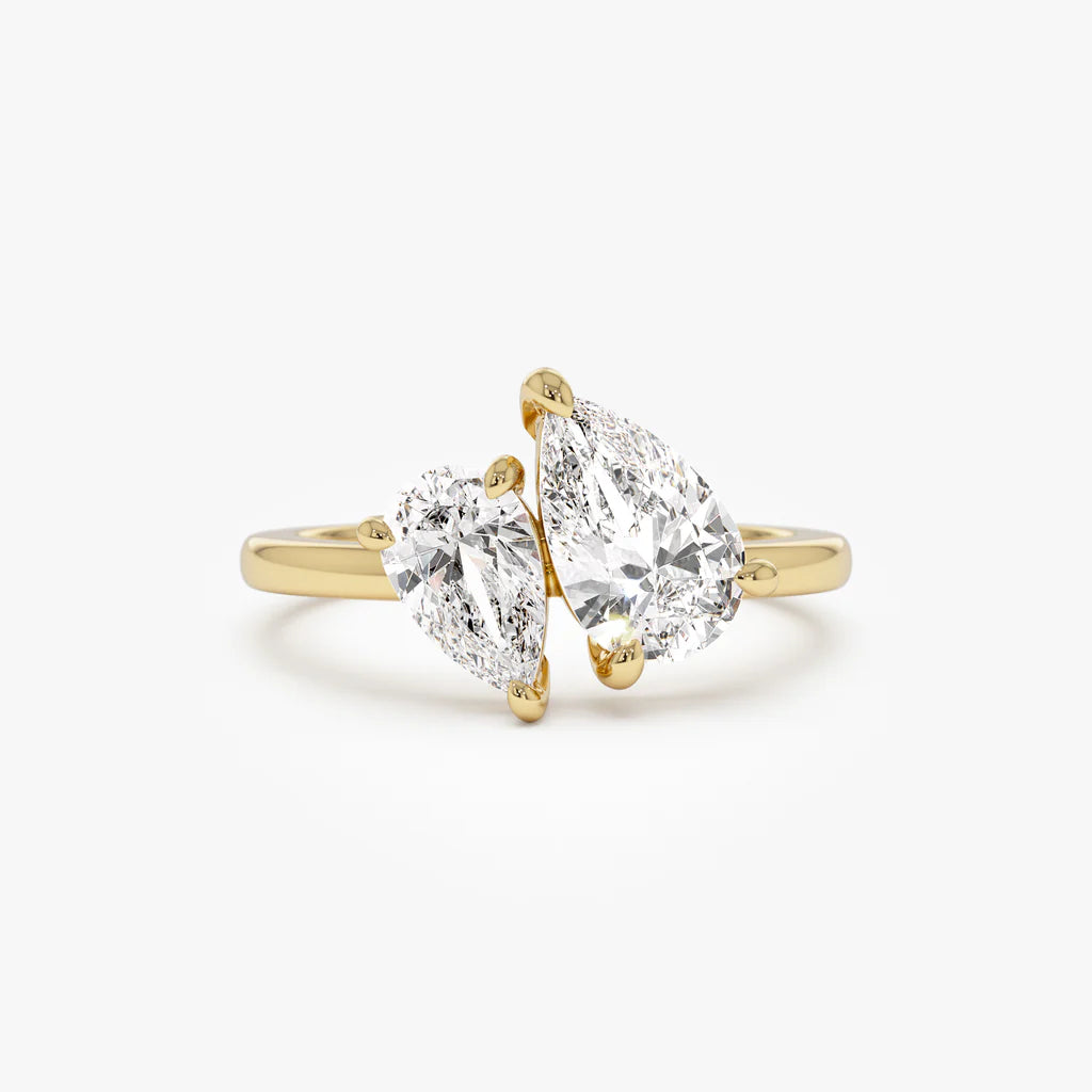 Anillo Dualidad - baño de plata