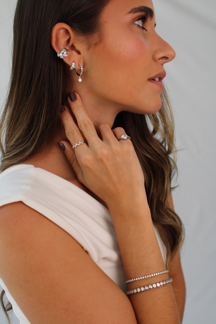 Lumi Drop Ear cuff - PLATA 925