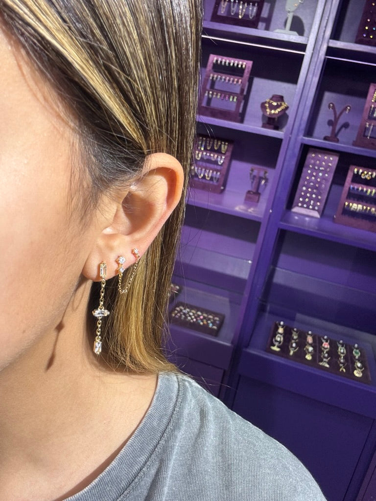 Zarcillo Roxanna - Plata de ley 925