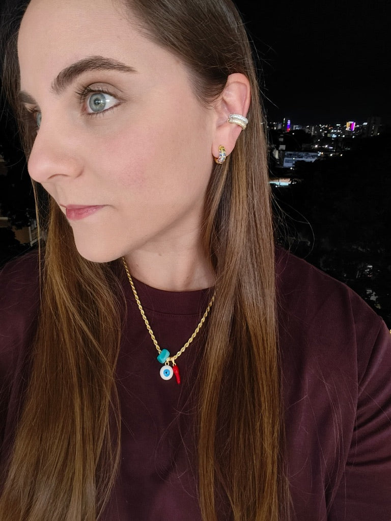 The Rainbow Cuff - Asimétricos - Plata de ley 925