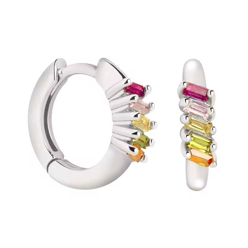 Zarcillos mini hoops - Plata de ley 925