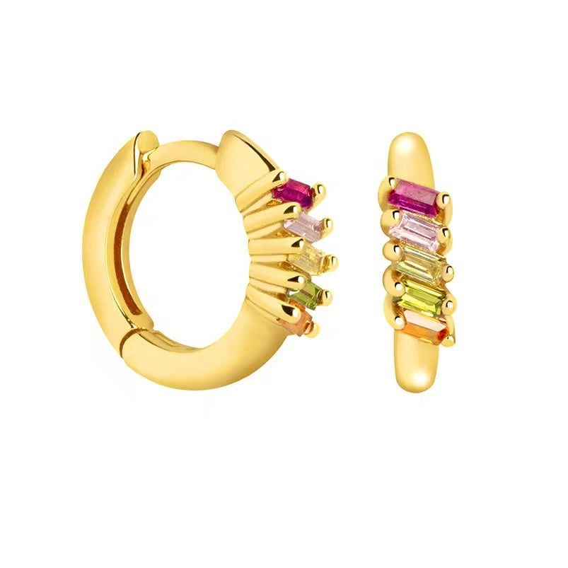 Zarcillos mini hoops - Plata de ley 925