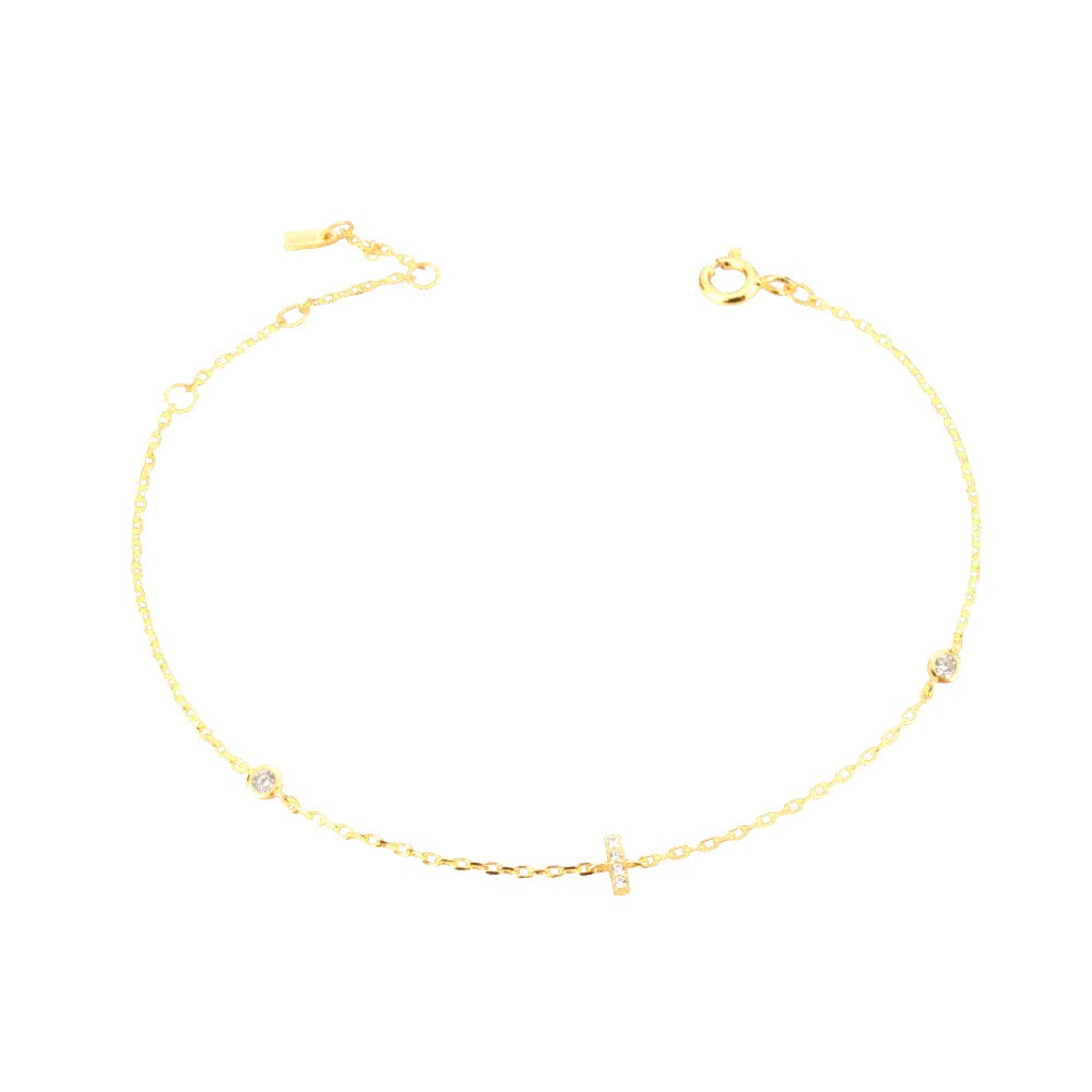 Pulsera de inicial plata 925