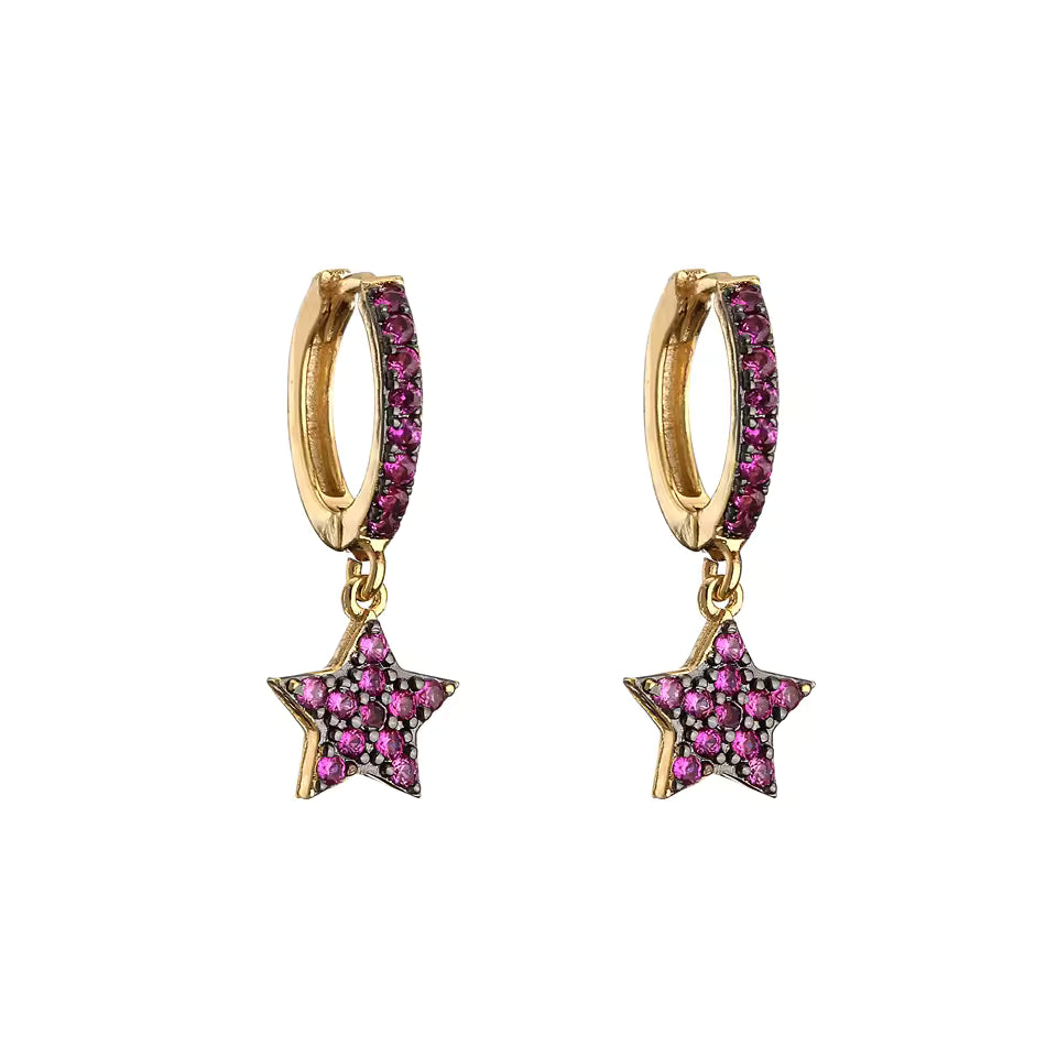 Set black star color block