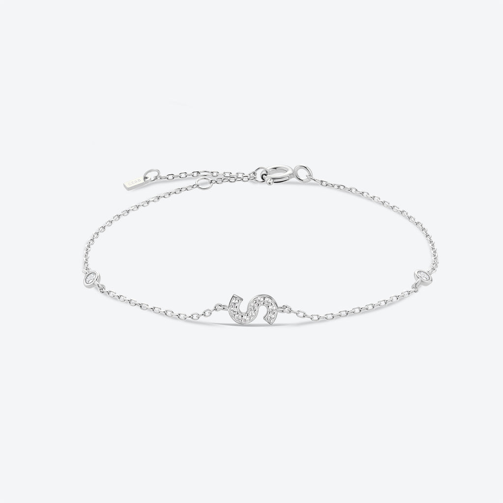 Pulsera de inicial plata 925