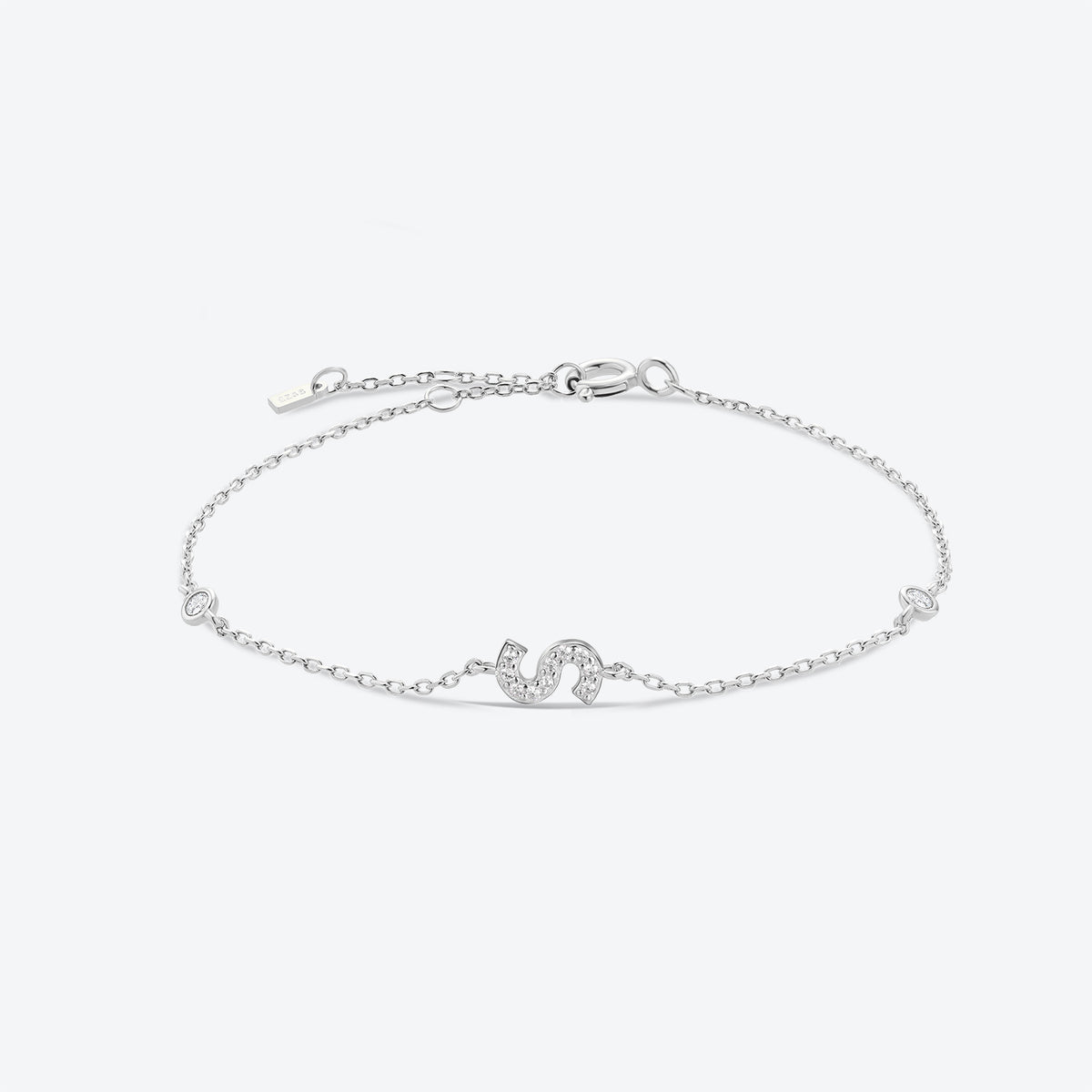 Pulsera de inicial plata 925