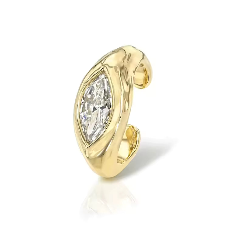 Ear cuff Gota de Luz - PLATA 925