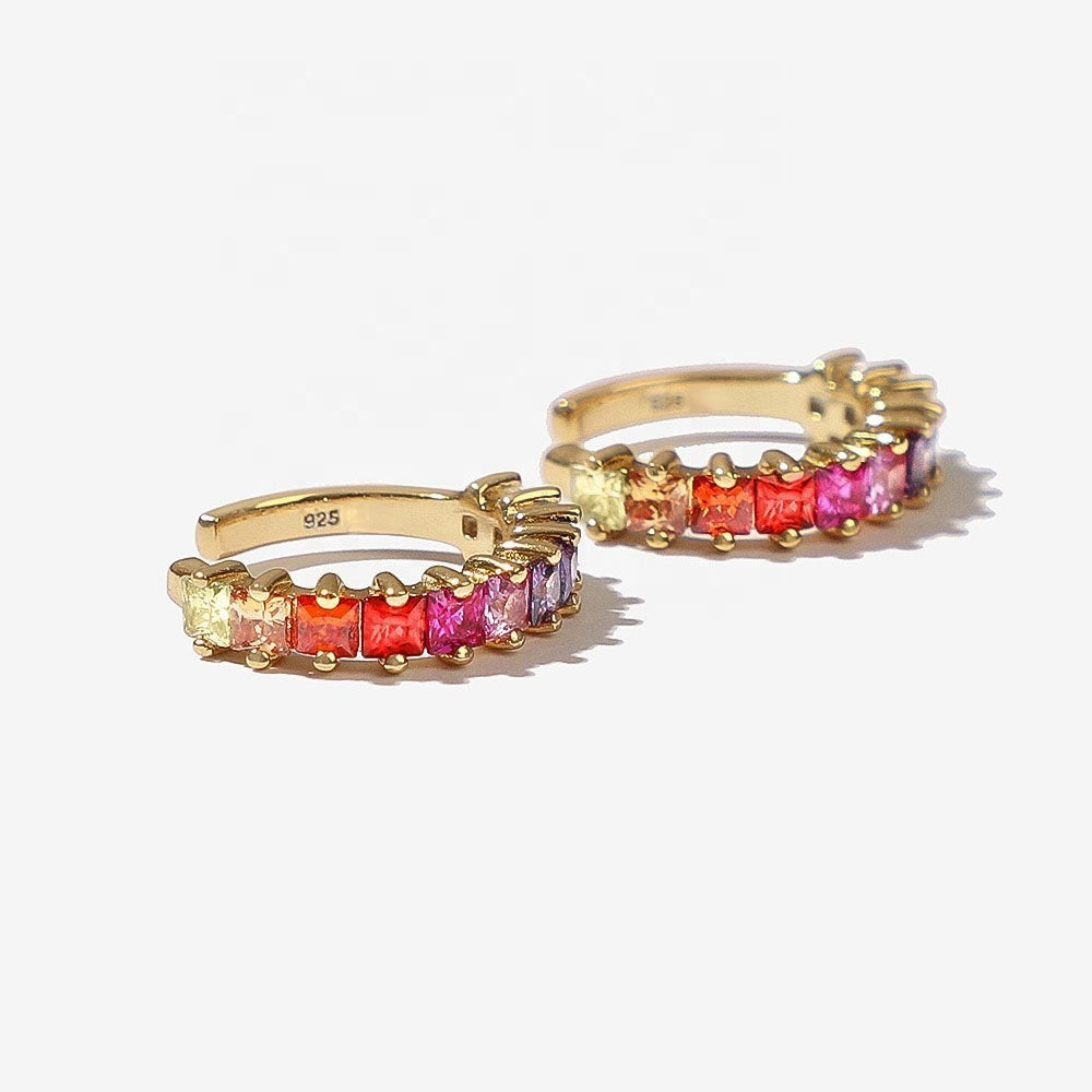 Ear cuff colorido   - Rainbow Cuff