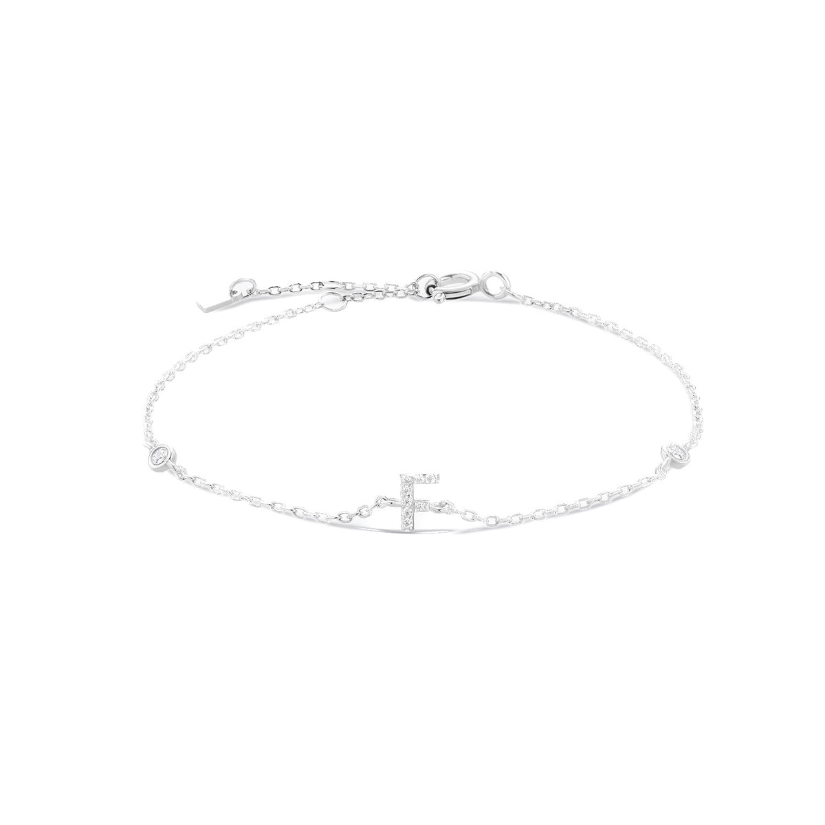 Pulsera de inicial plata 925
