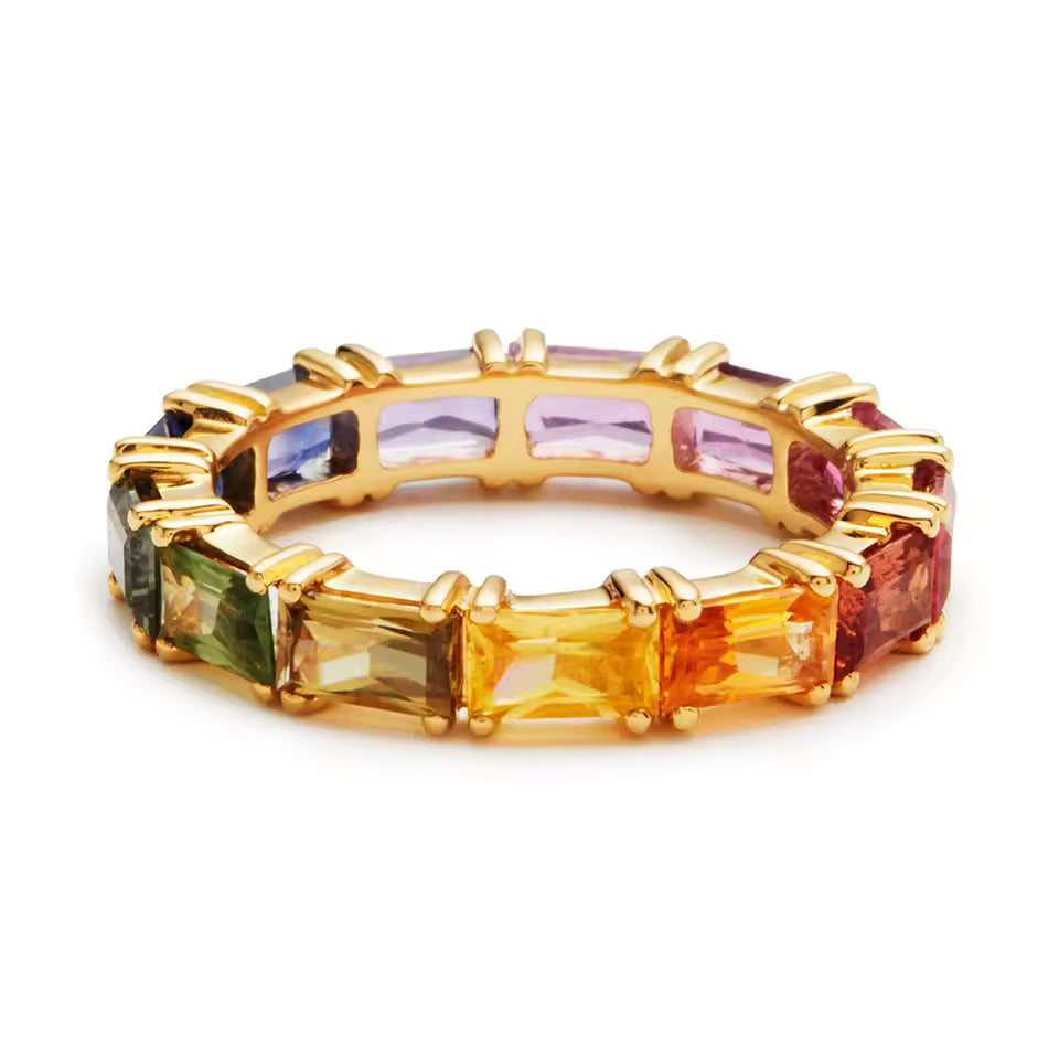 Anillo Orianna - baguette multicolor
