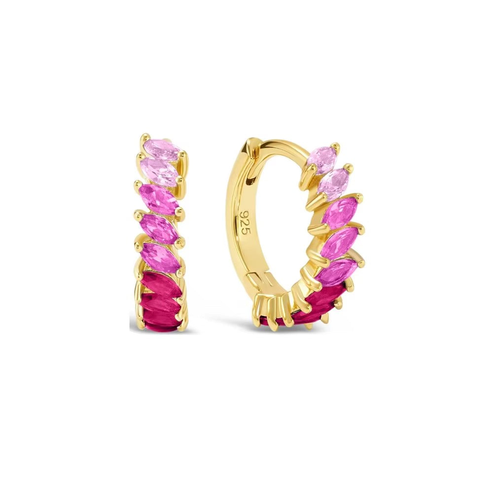 Argollas Rainbow Cuff - Plata 925