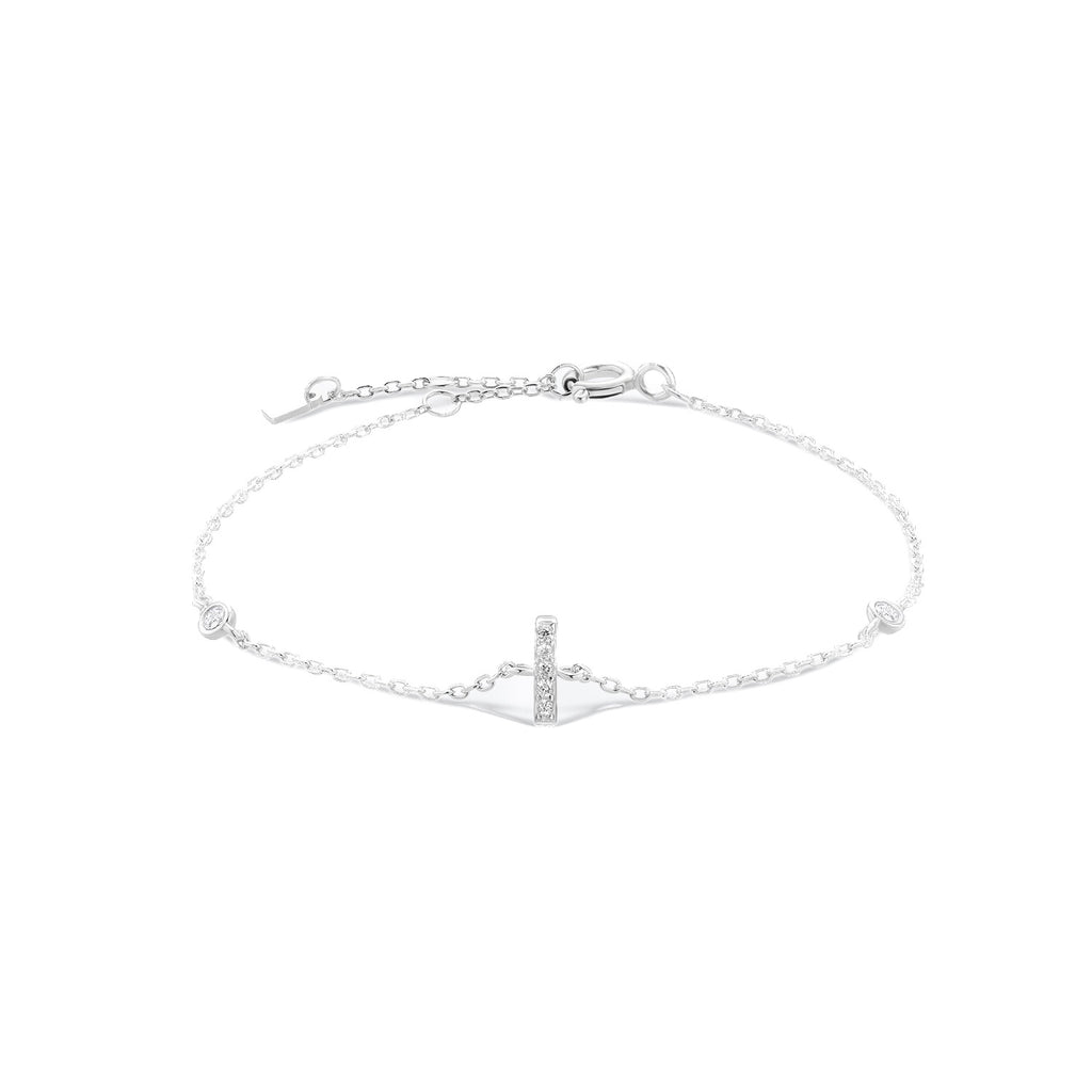 Pulsera de inicial plata 925
