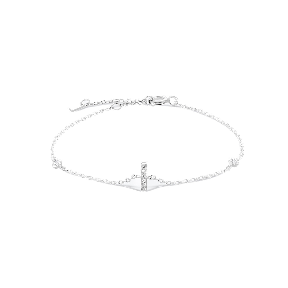 Pulsera de inicial plata 925