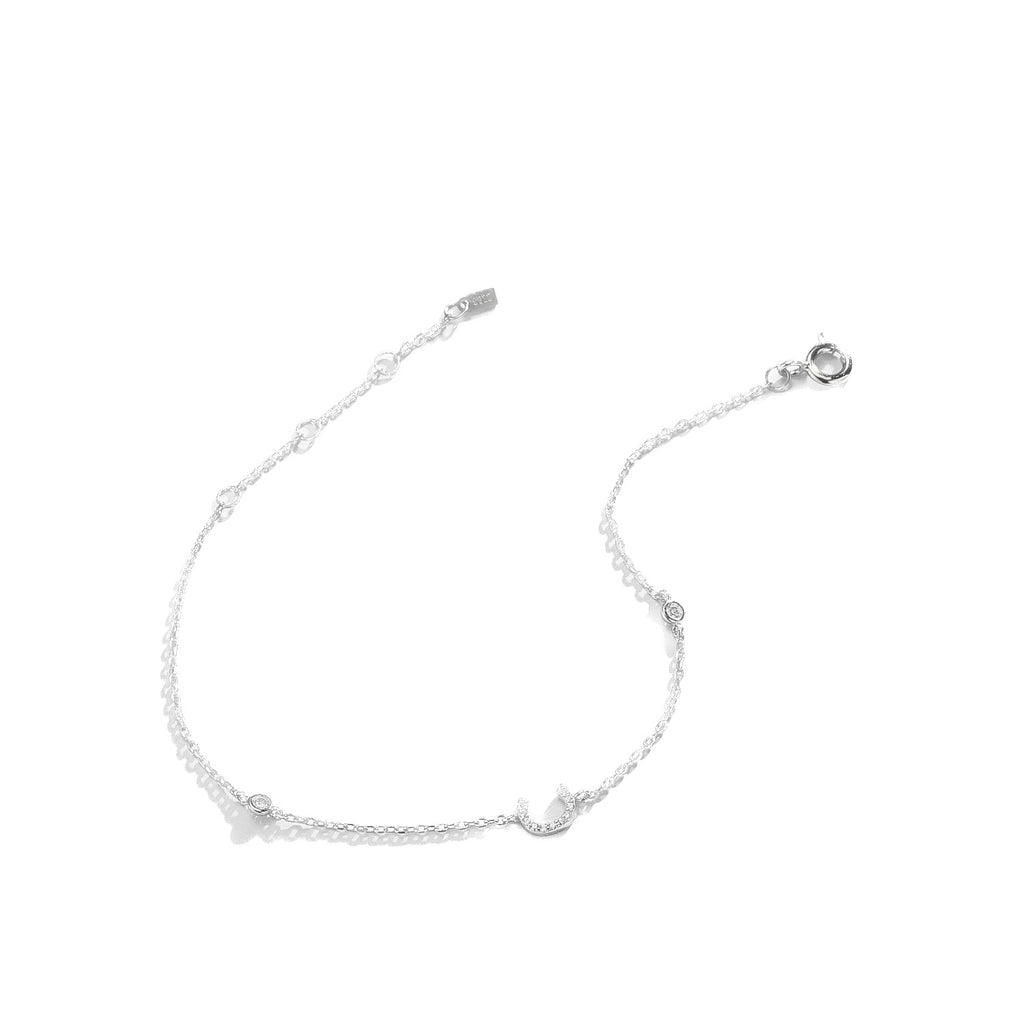 Pulsera de inicial plata 925