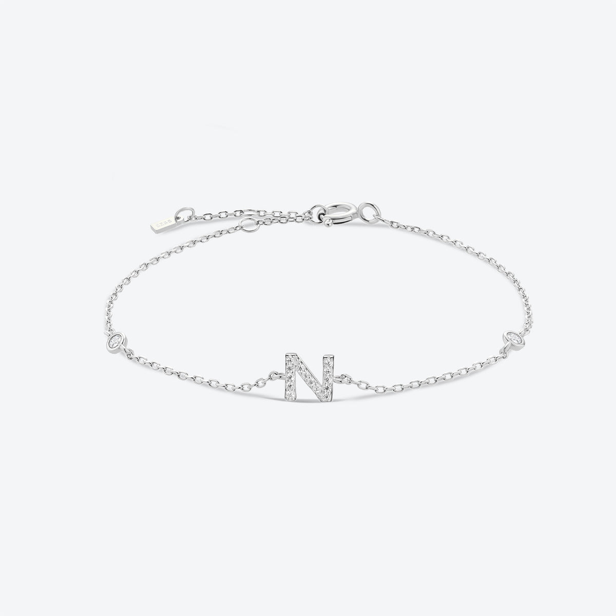 Pulsera de inicial plata 925