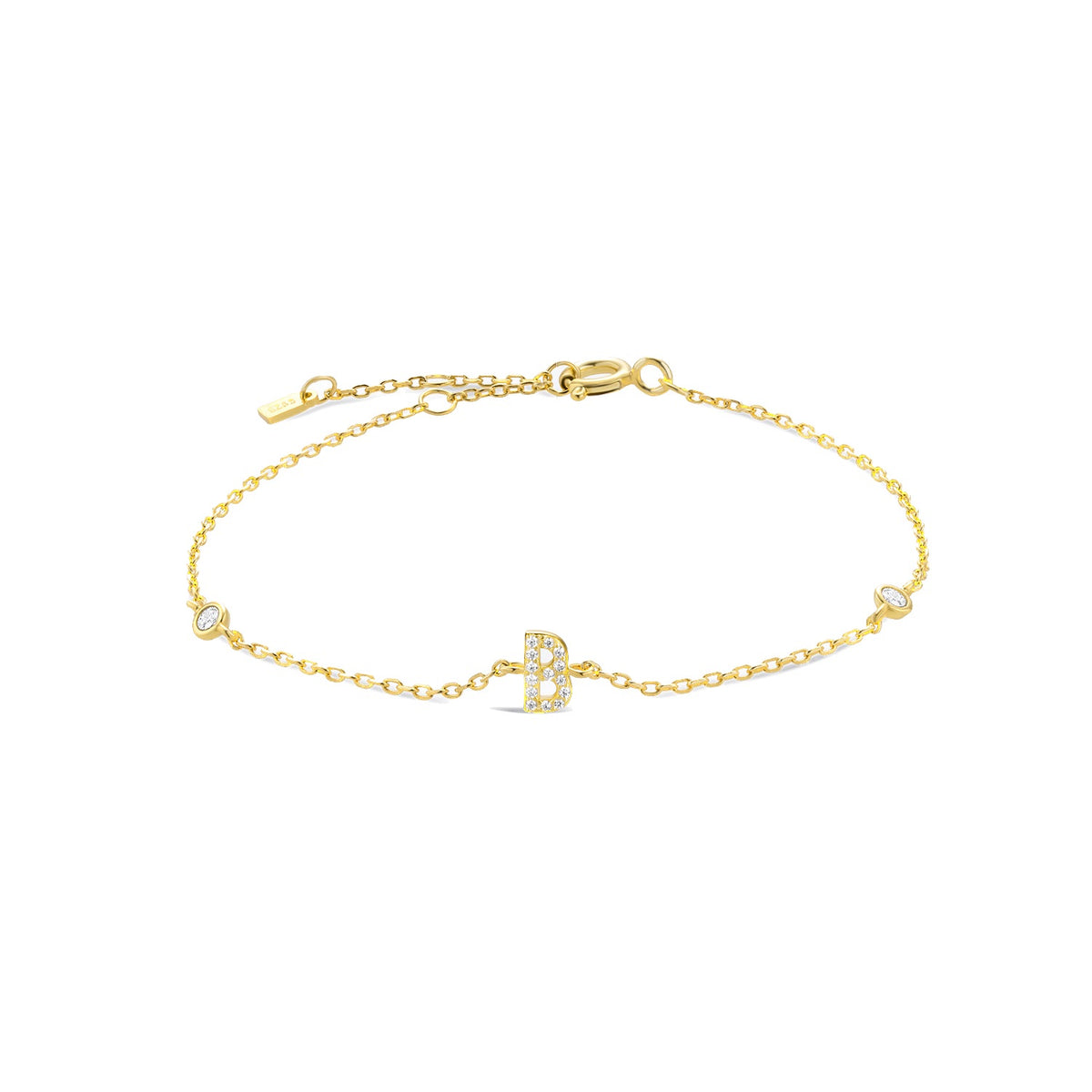 Pulsera de inicial plata 925