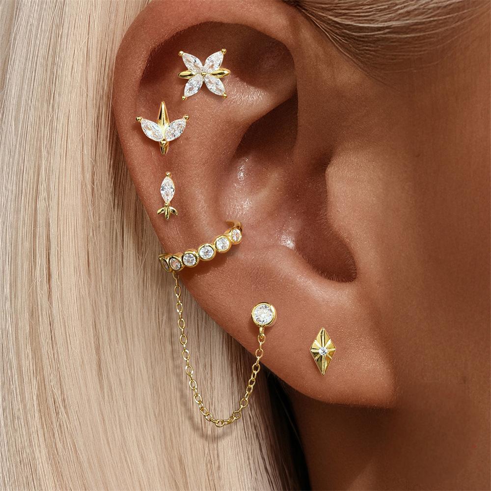 Zarcillo - Argolla y Cuff - Plata de ley 925