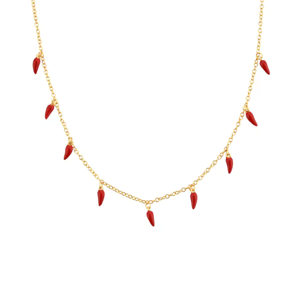 Collar hot chilli pepper - Plata de ley 925