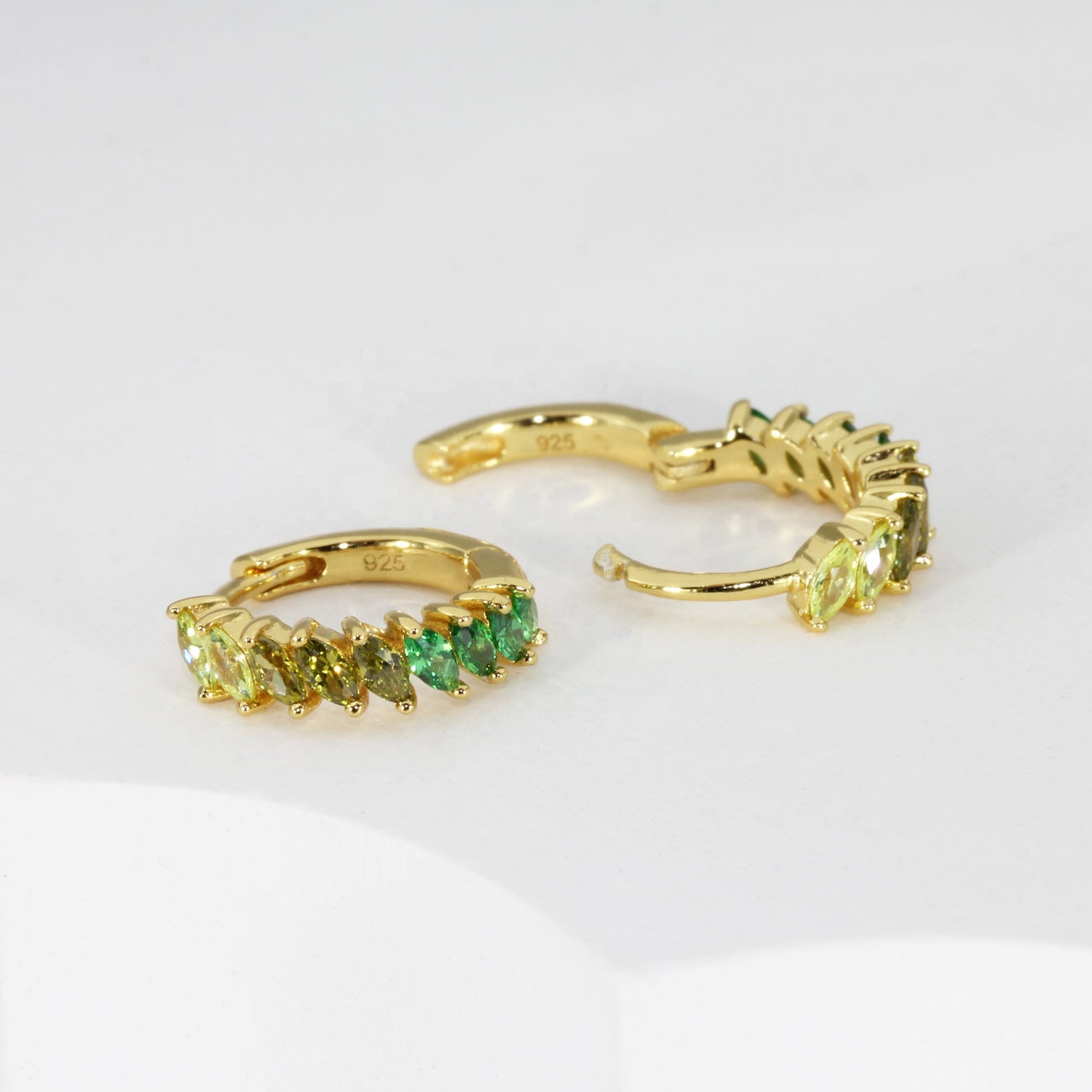 Argollas Rainbow Cuff - Plata 925