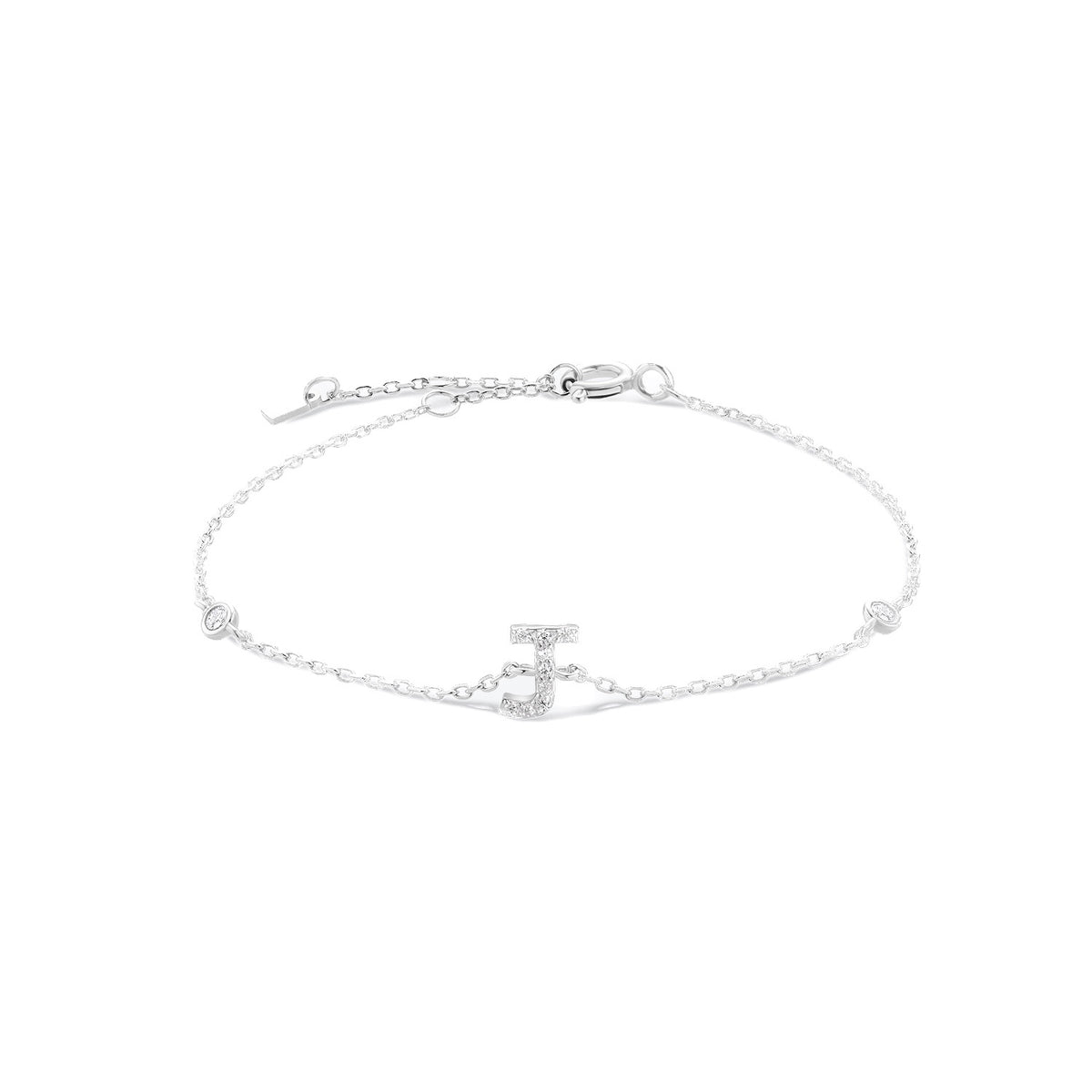Pulsera de inicial plata 925