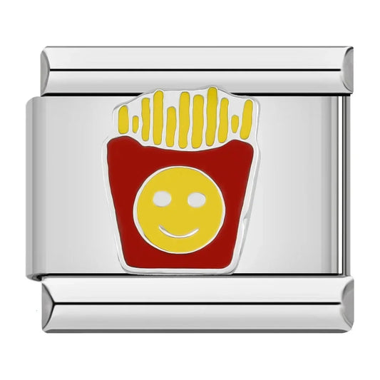 Italian bracelet plano - comida - papa frita