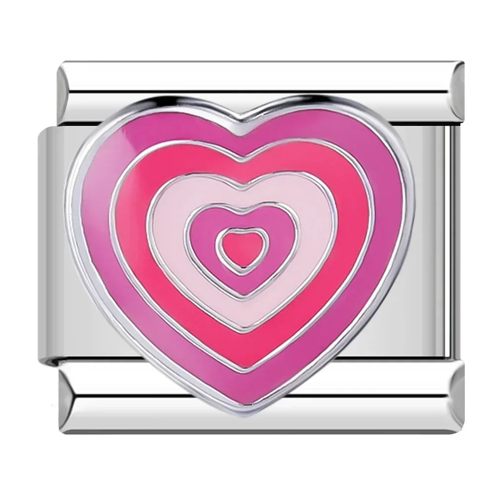 Italian bracelet plano - corazón infinito