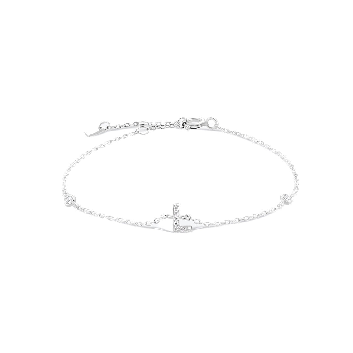 Pulsera de inicial plata 925
