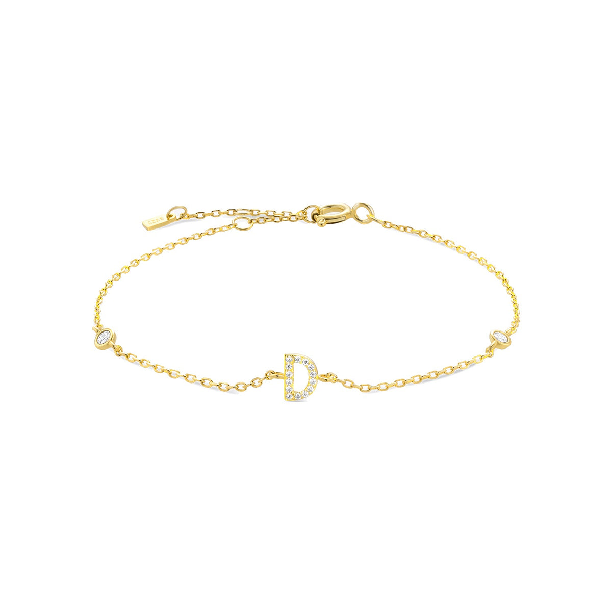 Pulsera de inicial plata 925