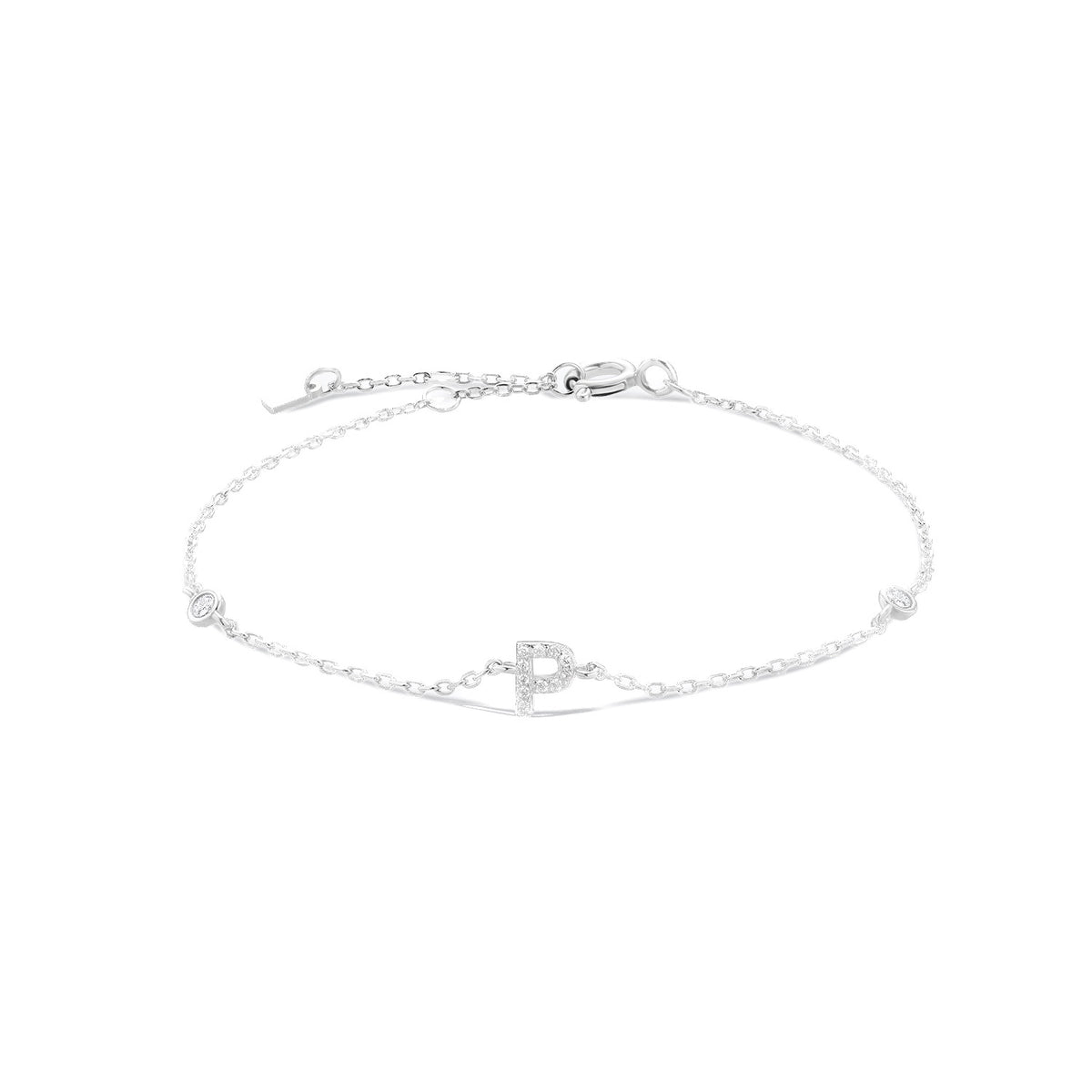 Pulsera de inicial plata 925