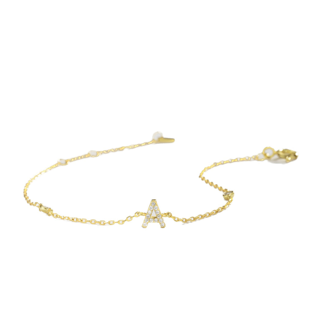 Pulsera de inicial plata 925