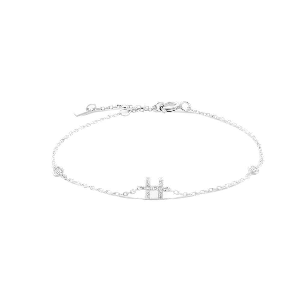Pulsera de inicial plata 925