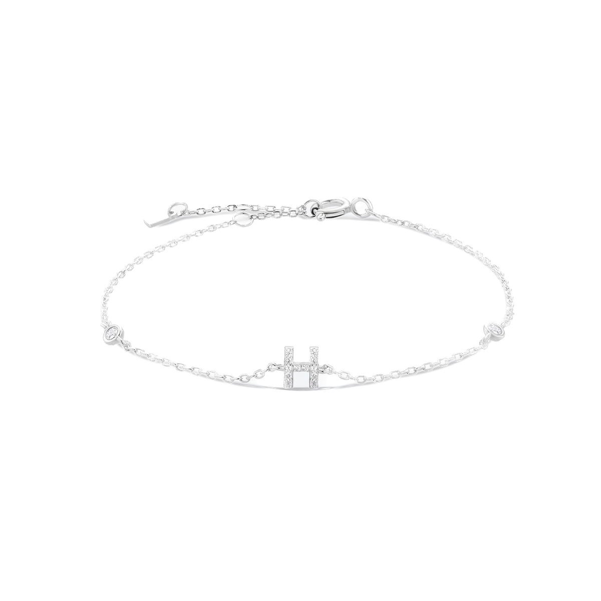 Pulsera de inicial plata 925