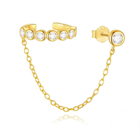 Zarcillo - Argolla y Cuff - Plata de ley 925