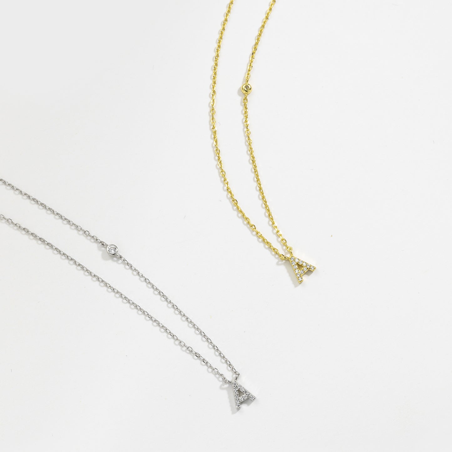 Collar de inicial - Plata de ley 925