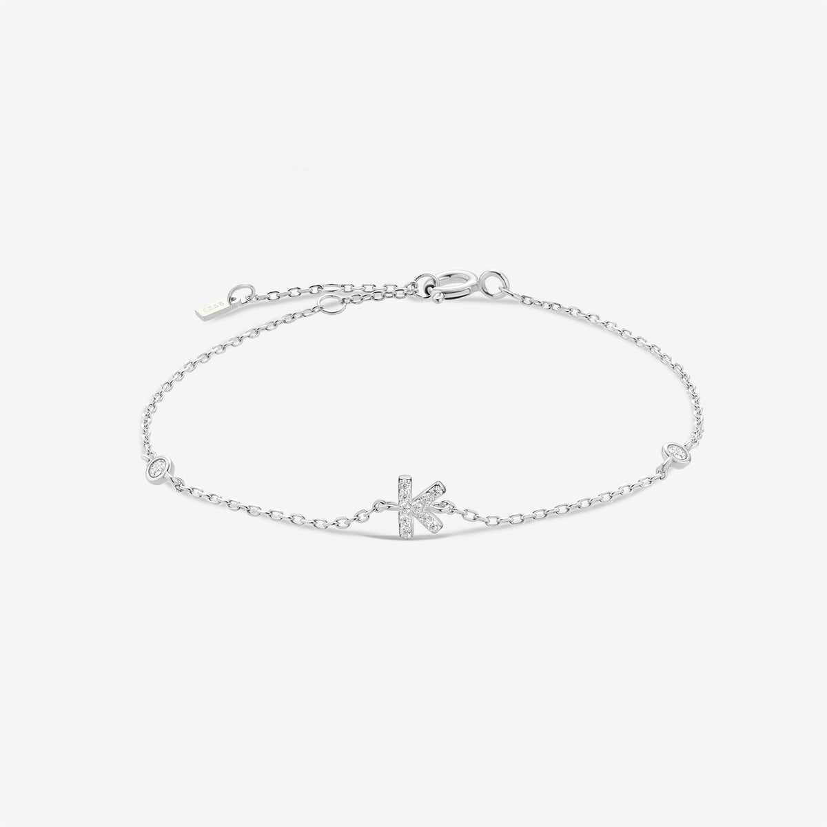 Pulsera de inicial plata 925
