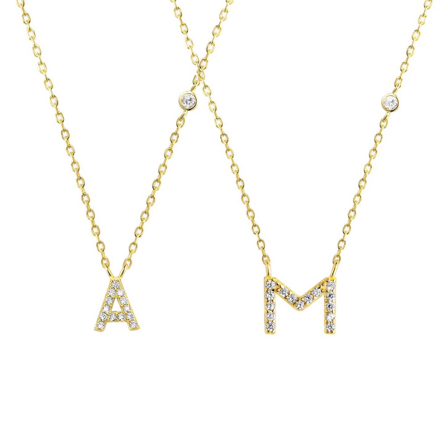 Collar de inicial - Plata de ley 925