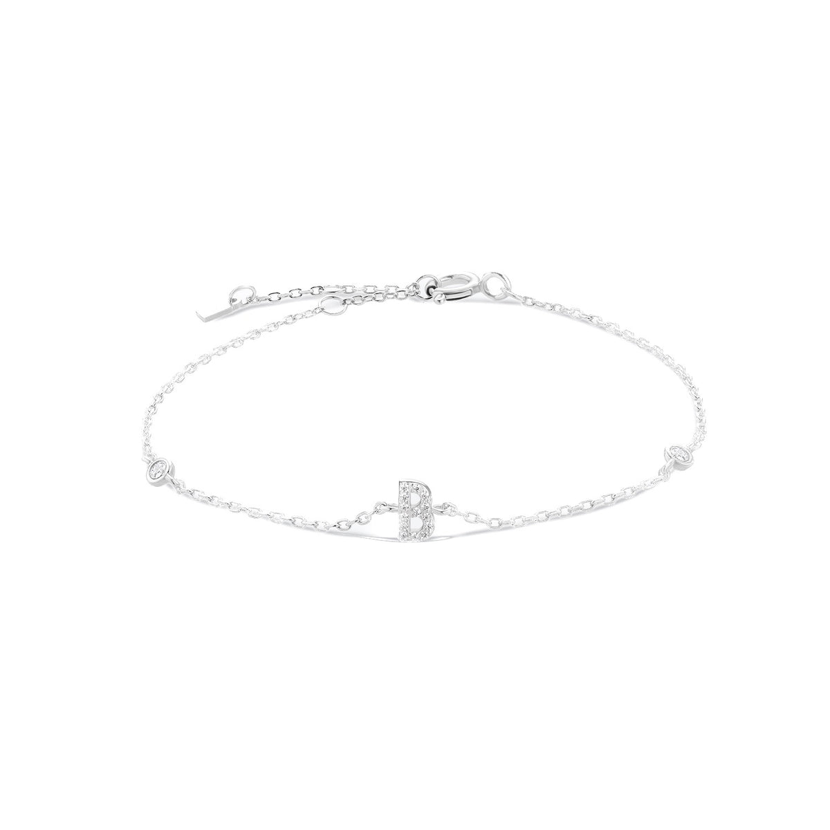 Pulsera de inicial plata 925
