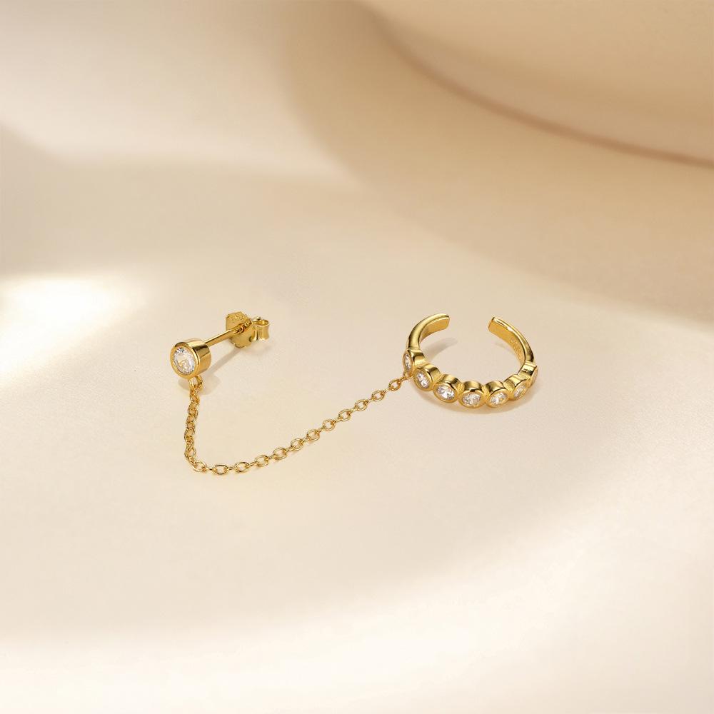 Zarcillo - Argolla y Cuff - Plata de ley 925