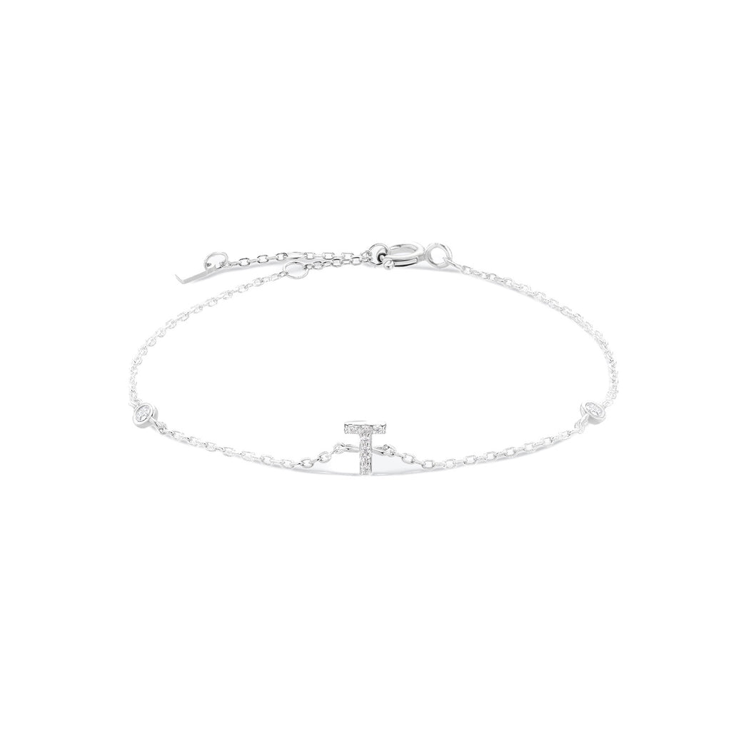 Pulsera de inicial plata 925