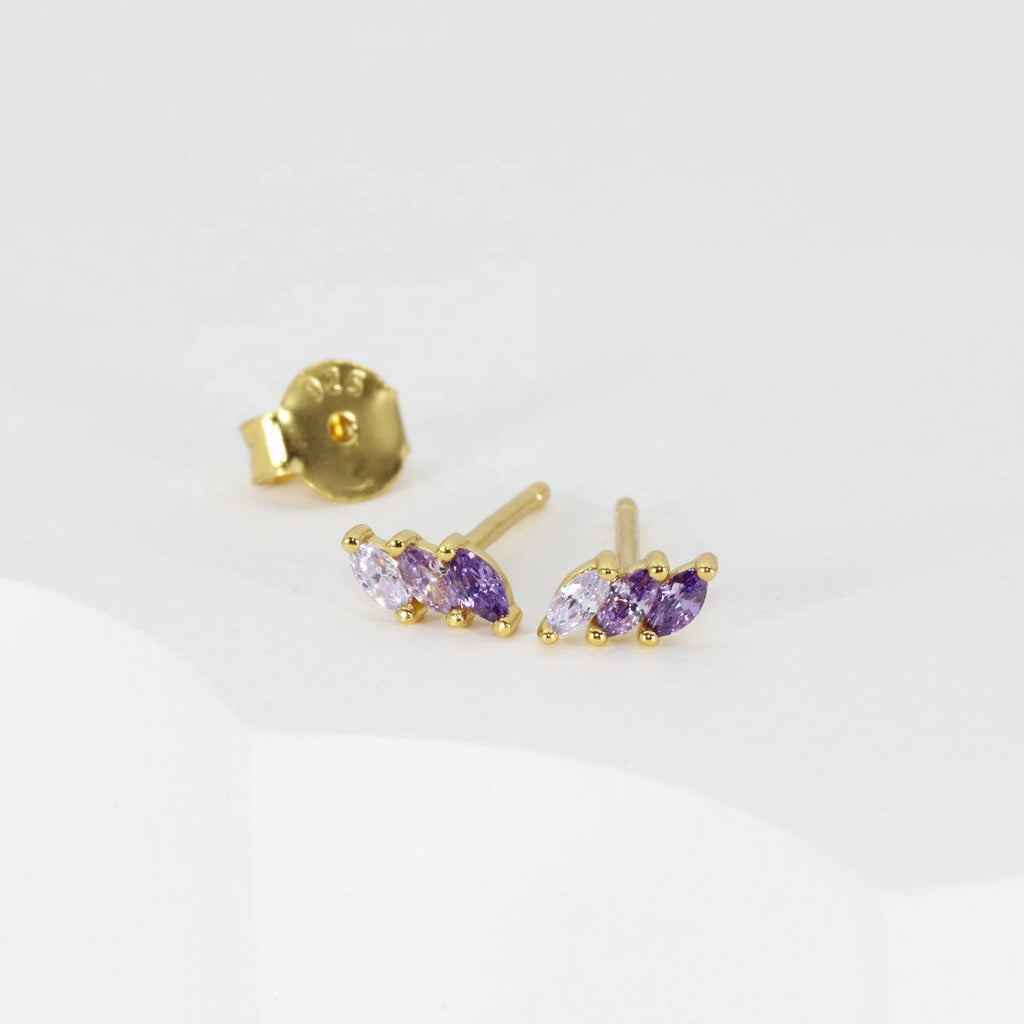 Stud Rainbow Cuff - Plata 925
